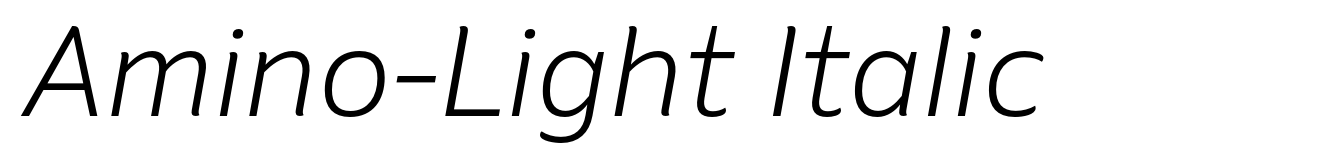 Amino-Light Italic